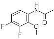 结构式 CAS# 1065073-93-9, N-(3,4-二氟-2-甲氧基苯基)乙酰胺