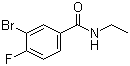结构式 CAS# 1065073-98-4, 3-溴-N-乙基-4-氟-苯甲酰胺