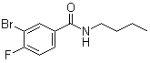 结构式 CAS# 1065074-05-6, 3-溴-N-丁基-4-氟苯甲酰胺