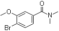 structure of CAS# 1065074-12-5, 4-Bromo-3-methoxy-N,N-dimethylbenzamide