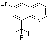 结构式 CAS# 1065074-30-7, 6-溴-8-(三氟甲基)喹啉