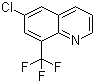 结构式 CAS# 1065074-68-1, 6-氯-8-(三氟甲基)喹啉