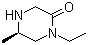 structure of CAS# 1068149-98-3, (5R)-1-Ethyl-5-methyl-2-piperazinone