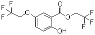 2-Hydroxy-5-(2,2,2-trifluoroethoxy)benzoic acid 2,2,2-trifluoroethyl ester molecular structure (CAS 106854-80-2)
