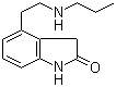 1,3-二氢-4-[2-(丙基氨基)乙基]-2H-吲哚-2-酮分子结构 (CAS 106916-16-9)