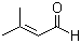 structure of CAS# 107-86-8, 3-Methyl-2-butenal;3,3-Dimethylacrolein; 3-Methylcrotonaldehyde; Prenal