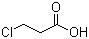 3-氯丙酸分子结构 (CAS 107-94-8)