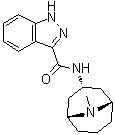 N-[(3-endo)-9-Methyl-9-azabicyclo[3.3.1]non-3-yl]-1H-indazole-3-carboxamide molecular structure (CAS 107007-95-4)