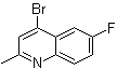 4-Bromo-6-fluoro-2-methylquinoline molecular structure (CAS 1070879-47-8)