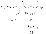 结构式 CAS# 107097-80-3, 氯谷胺