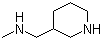 N-Methyl-3-piperidinemethanamine molecular structure (CAS 1070979-38-2)