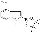 4-Methoxyindole-2-boronic acid pinacol ester molecular structure (CAS 1072811-21-2)
