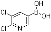 structure of CAS# 1072944-15-0, 2,3-Dichloropyridine-5-boronic acid;5,6-Dichloropyridine-3-boronic acid