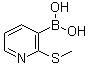 结构式 CAS# 1072944-21-8, [2-(甲硫基)-3-吡啶基]硼酸