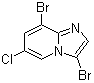 结构式 CAS# 1072944-57-0, 3,8-二溴-6-氯咪唑并[1,2-a]吡啶