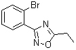 structure of CAS# 1072944-70-7, 3-(2-Bromophenyl)-5-ethyl-1,2,4-oxadiazole