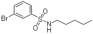 structure of CAS# 1072944-95-6, 3-Bromo-N-pentylbenzenesulfonamide