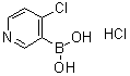 structure of CAS# 1072945-69-7, (4-Chloro-3-pyridinyl)boronic acid hydrochloride (1:1)