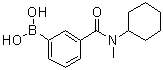 结构式 CAS# 1072945-73-3, [3-[环己基(甲基)氨基甲酰基]苯基]硼酸