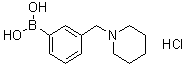 结构式 CAS# 1072946-21-4, [3-(1-哌啶基甲基)苯基]硼酸盐酸盐