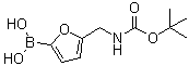 structure of CAS# 1072946-49-6, N-[(5-Borono-2-furanyl)methyl]carbamic acid C-(1,1-dimethylethyl) ester