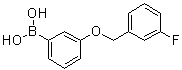 structure of CAS# 1072951-62-2, [3-[(3-Fluorobenzyl)oxy]phenyl]boronic acid
