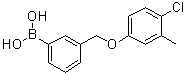 结构式 CAS# 1072951-91-7, [3-[(4-氯-3-甲基苯氧基)甲基]苯基]硼酸