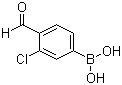 3-Chloro-4-formylphenylboronic acid molecular structure (CAS 1072952-53-4)