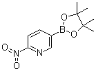 structure of CAS# 1073371-93-3, 2-Nitropyridine-5-boronic acid pinacol ester;2-Nitro-5-(4,4,5,5-tetramethyl-1,3,2-dioxaborolan-2-yl)pyridine