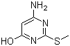 结构式 CAS# 1074-41-5, 2-甲硫基-4-氨基-6-羟基嘧啶