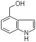 Indole-4-methanol molecular structure (CAS 1074-85-7)