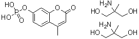 2-Amino-2-methyl-1,3-propanediol compd. with 4-methyl-7-(phosphonooxy)-2H-1-benzopyran-2-one (2:1) molecular structure (CAS 107475-10-5)
