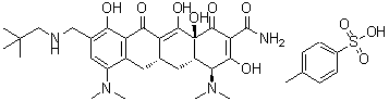 结构式 CAS# 1075240-43-5, 奥马环素对甲苯磺酸盐