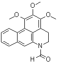 4,5-Dihydro-1,2,3-trimethoxy-6H-dibenzo[de,g]quinoline-6-carboxaldehyde molecular structure (CAS 107633-69-2)