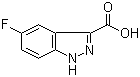 结构式 CAS# 1077-96-9, 5-氟吲唑-3-羧酸