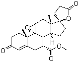structure of CAS# 107724-20-9, Eplerenone;Pregn-4-ene-7,21-dicarboxylic acid 9,11-epoxy-17-hydroxy-3-oxo gamma-lactone methyl ester