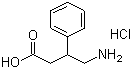 结构式 CAS# 1078-21-3, 4-氨基-3-苯基丁酸盐酸盐