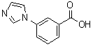 structure of CAS# 108035-47-8, 3-(1H-Imidazol-1-yl)benzoic acid