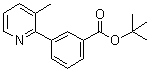 结构式 CAS# 1083057-12-8, 3-(3-甲基-2-吡啶基)苯甲酸叔丁酯