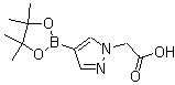 4-(4,4,5,5-Tetramethyl-1,3,2-dioxaborolan-2-yl)-1H-pyrazole-1-acetic acid molecular structure (CAS 1083326-41-3)