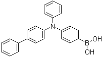 structure of CAS# 1084334-86-0, B-[4-([1,1'-Biphenyl]-4-ylphenylamino)phenyl]boronic acid
