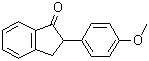 2,3-Dihydro-2-(4-methoxyphenyl)-1H-inden-1-one molecular structure (CAS 1086-43-7)
