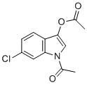 1-acetyl-6-chloro-1H-indol-3-yl acetate molecular structure (CAS 108761-33-7)