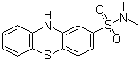 结构式 CAS# 1090-78-4, N,N-二甲基吩噻嗪-2-磺酰胺