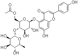 结构式 CAS# 109232-77-1, 山茶苷 A