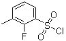 structure of CAS# 1092349-98-8, 2-Fluoro-3-methylbenzenesulfonyl chloride