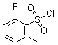 结构式 CAS# 1092350-02-1, 2-氟-6-甲基苯磺酰氯