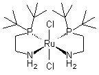 Dichlorobis[2-(di-tert-butylphosphino)ethylamine]ruthenium(II) molecular structure (CAS 1092372-91-2)