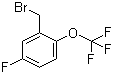 structure of CAS# 1092460-88-2, 2-(Bromomethyl)-4-fluoro-1-(trifluoromethoxy)benzene