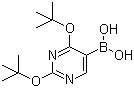 结构式 CAS# 109299-79-8, 2,4-二叔丁氧基嘧啶-5-硼酸